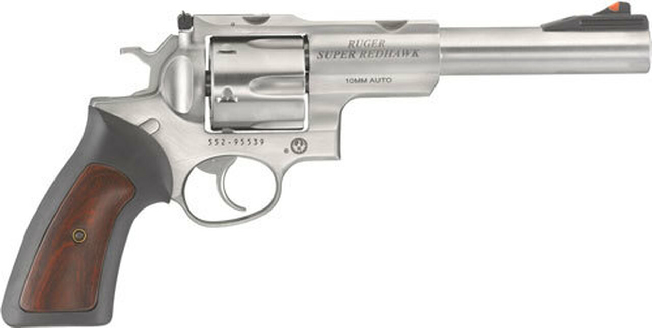 Ruger Super Redhawk10MM 7.5″ Barrel SS, Hogue Tamer Grips TALO Edition