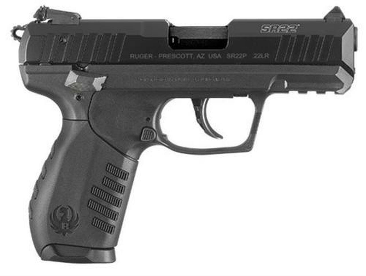 Ruger TALO SR22, Semi-automatic, 22 LR, 3.5″ Barrel, Polymer Frame, Black, 3 Dot Adjustable Sights, 2 Magazines, 10Rd