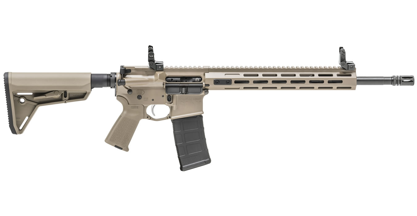 SAINT 5.56mm Desert FDE Cerakote AR-15 with Free Float Handguard