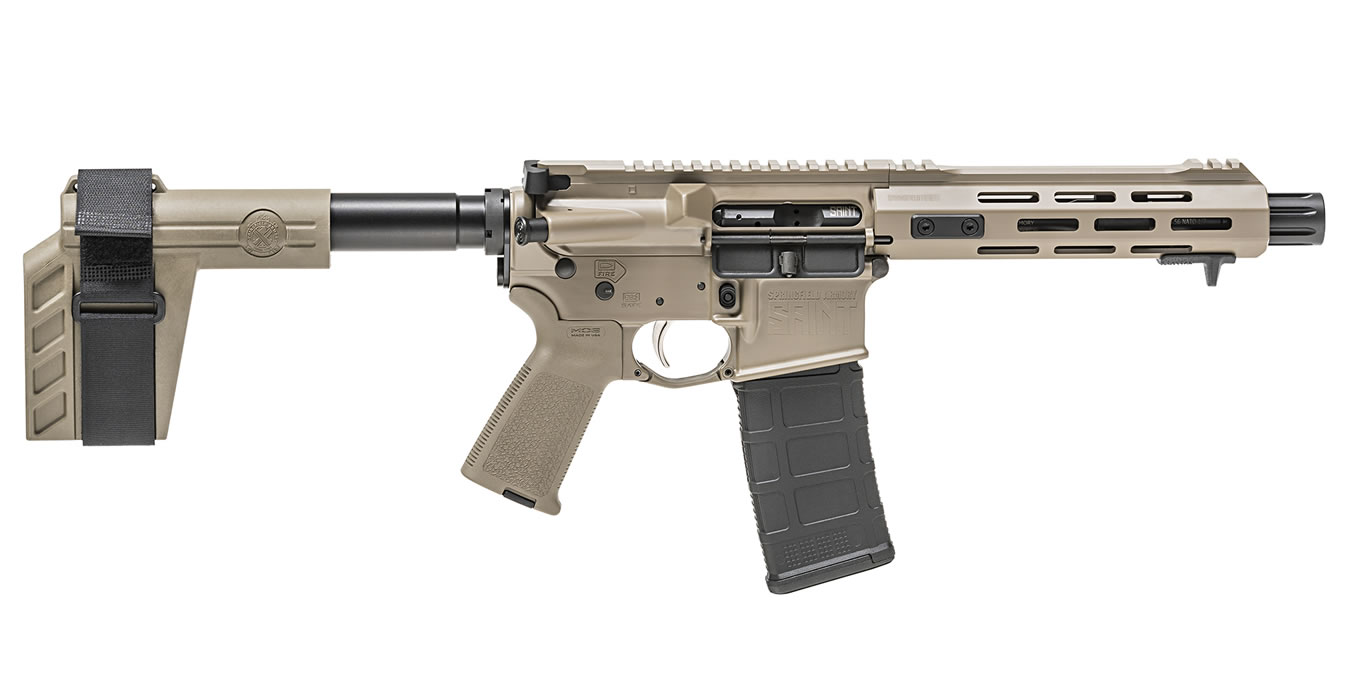 Saint 5.56mm Desert FDE Semi-Auto Pistol