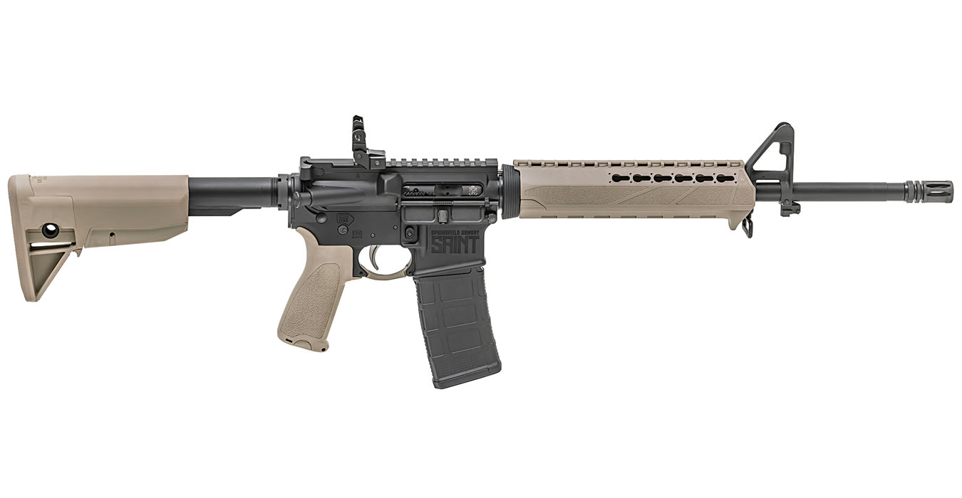 Saint 5.56mm Flat Dark Earth (FDE) Semi-Automatic Rifle