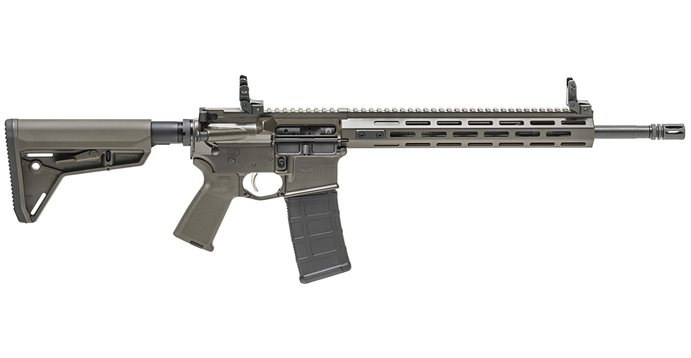 SAINT 5.56mm OD Green Cerakote AR-15 with Free Float Handguard
