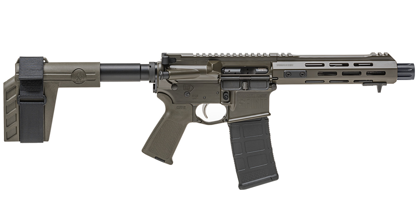 Saint 5.56mm OD Green Semi-Auto Pistol