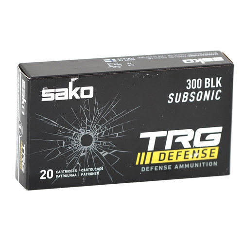 Sako Cartridges 300 Blackout, 220gr, Subsonic, 20rd Box