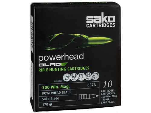 Sako Cartridges 300 Winchester Mag, 170gr, PowerHead Blade, 20rd