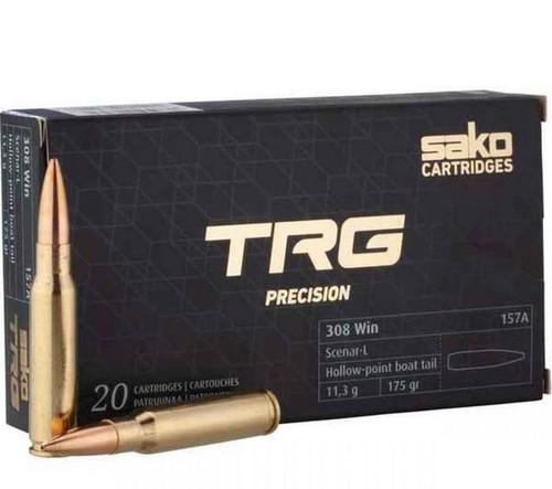 Sako Cartridges 308 Winchester, 175gr, Open Tip Match, 20rd Box
