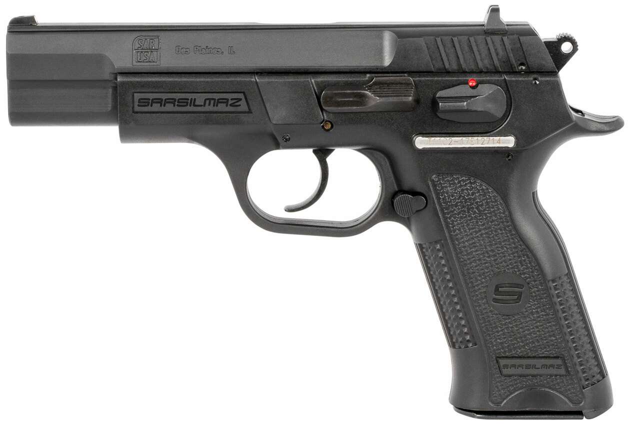SAR B6 9mm, 4.50″ Barrel, Black Oxide Steel, Black Polymer Grip, 10rd