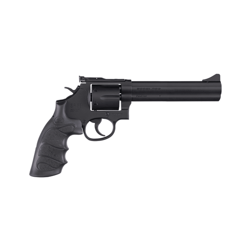 SAR SR 38 Special/357 Magnum, 6″ Barrel, Black, Steel Frame, 6rd