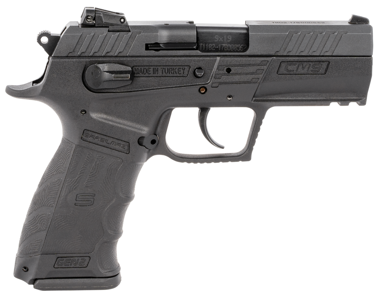 SAR USA CM9 9mm, 3.8″ Barrel, Polymer Frame, Black, 2x17rd Mags