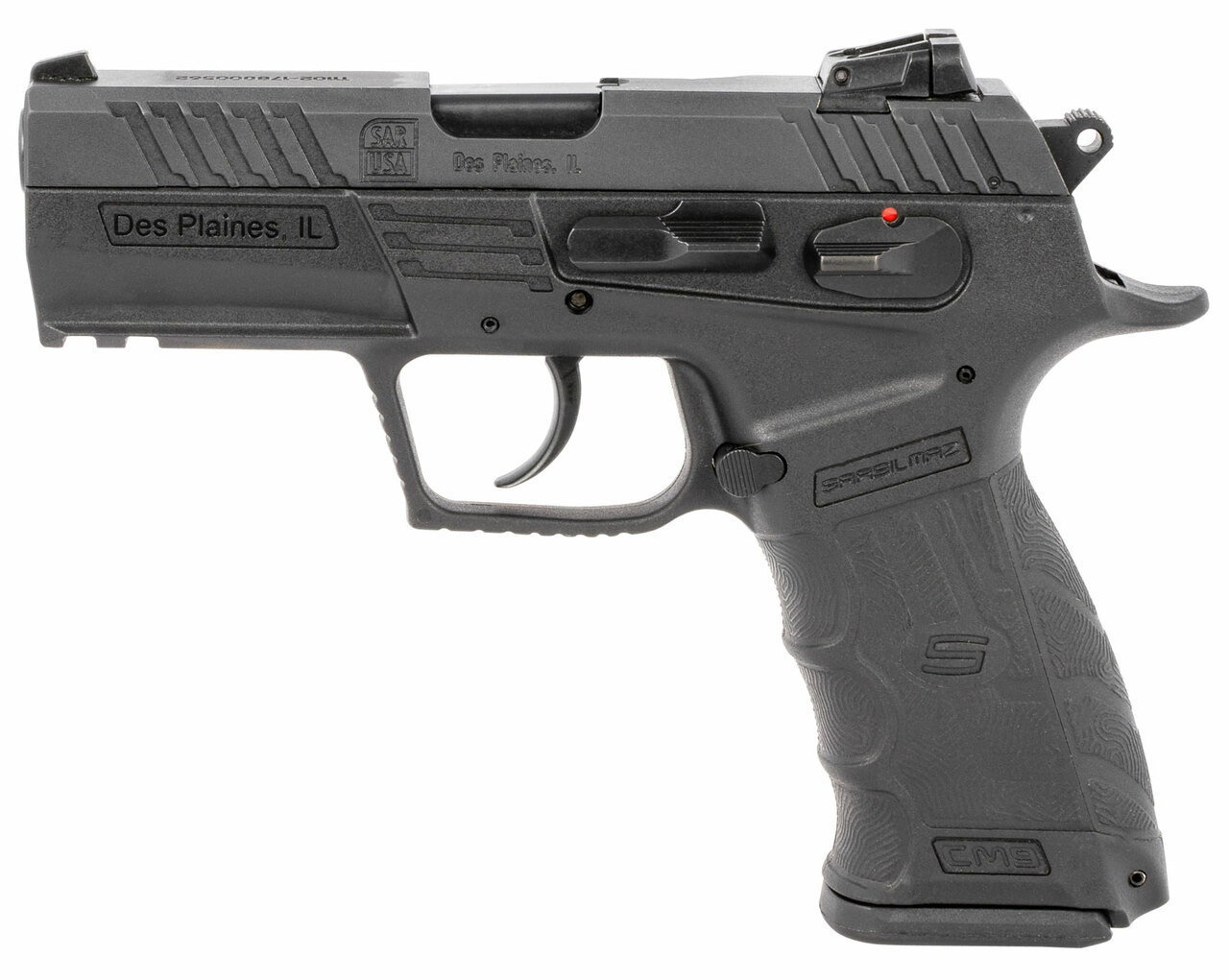 SAR USA CM9 9mm, 3.8″ Barrel, Polymer Frame, Black, 2x17rd Mags