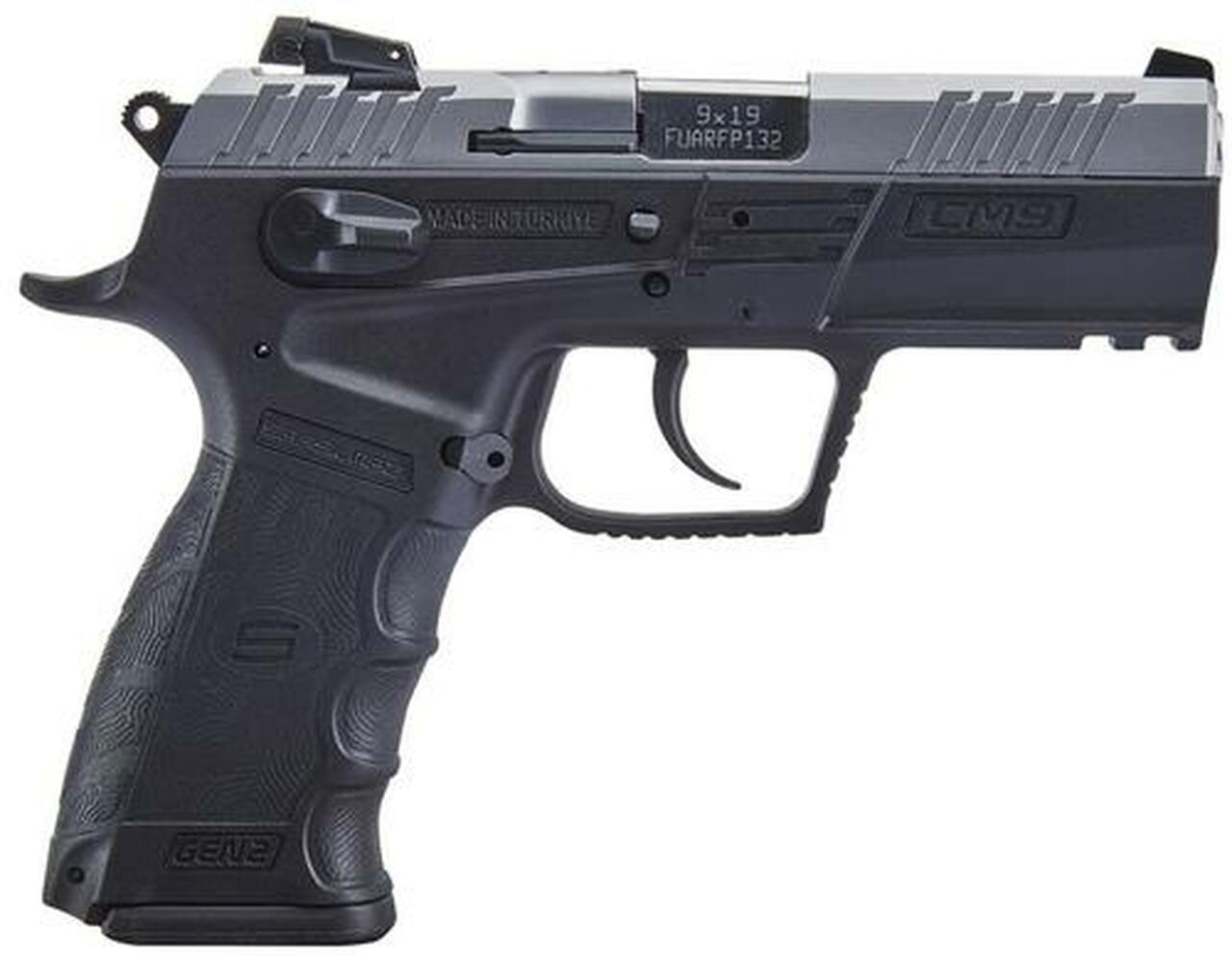 Sarsilmaz CM9 Gen 2 9mm 3.8″ Barrel Interchangeable Backstrap Grip Stainless 17rd Mag