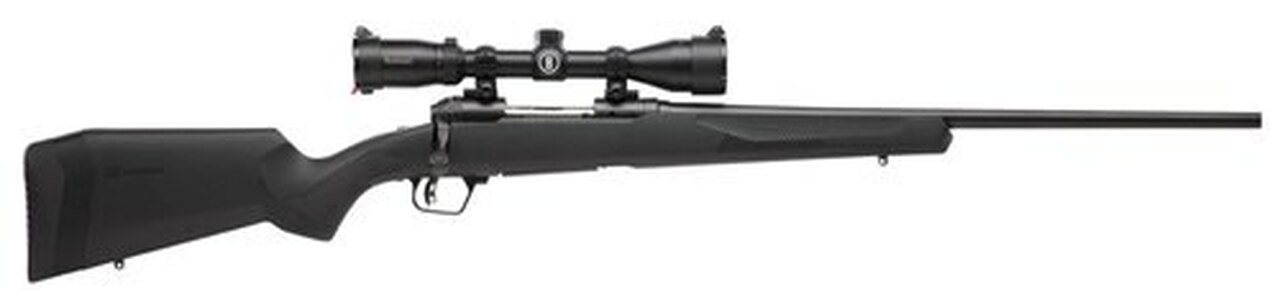 Savage 10/110 Engage Hunter XP 270 Winchester Short Magnum (WSM), With 3X9X40 Scope, 24″ Barrel,, , Synthetic, Black, 2 rd