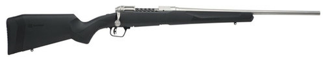Savage 10/110 Lightweight Storm 223 Remington/5.56 NATO, 20″ Barrel, Stainless Steel,, , Synthetic Black Stock, 4 rd