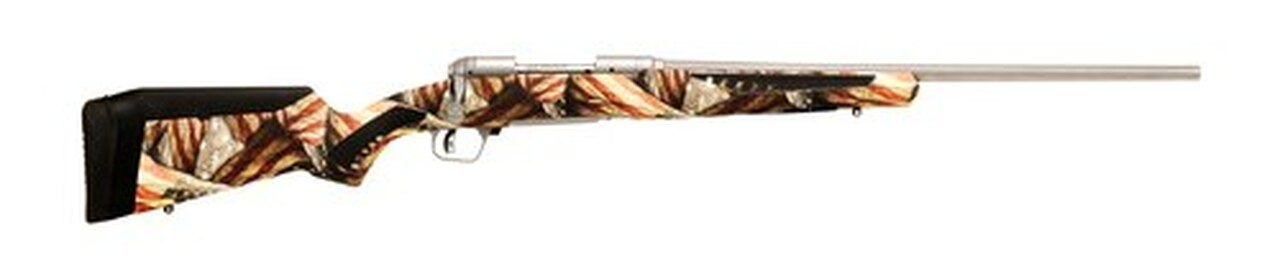 Savage 10/110 Storm 6.5 Creedmoor, 22″ Barrel, American Flag, Stainless Steel, 4rd