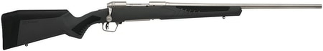 Savage 10/110 Storm 6.5×284 Norma, 24″ Barrel, Stainless Steel,, , AccuFit Gray Stock, 4 rd