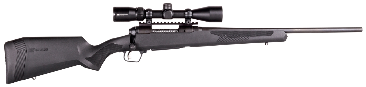 Savage 110 Apex Hunter 6.5 PRC, 24″ Barrel, Black, Vortex 3×9-40, Sporter, 3rd Box Mag