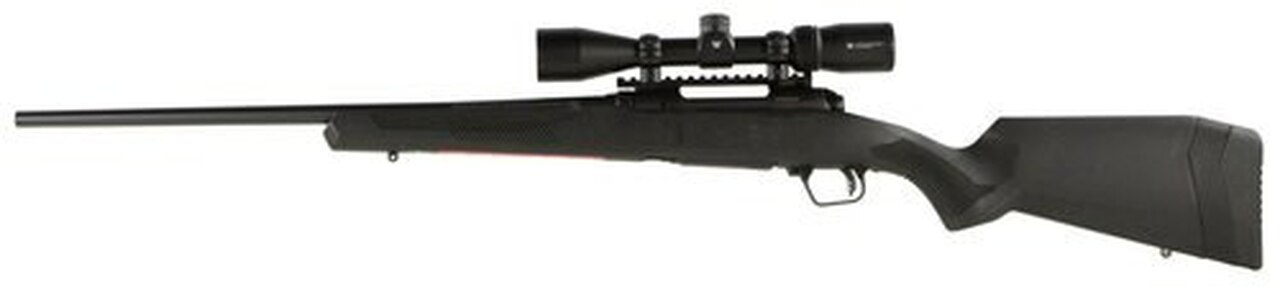 Savage 110 Apex Hunter XP, .223 Rem, 20″, 4rd, 3-9x40mm Vortex Crossfire II Scope, Black