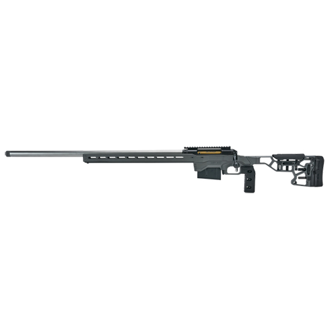Savage 110 Elite Precision 223 Remington 26″, Matte Black Receiver Matte Stainless Barrel Titanium Gray Cerakote Adjustable MDT ACC Aluminum Chassis Stock LH, 10 rd