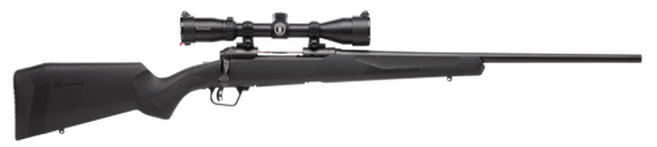Savage 110 Engage Hunter XP, 350 Legend, 18″ Barrel, Black Color, Polymer Stock, 4Rd, Bushnell Engage 3-9×40 Scope,