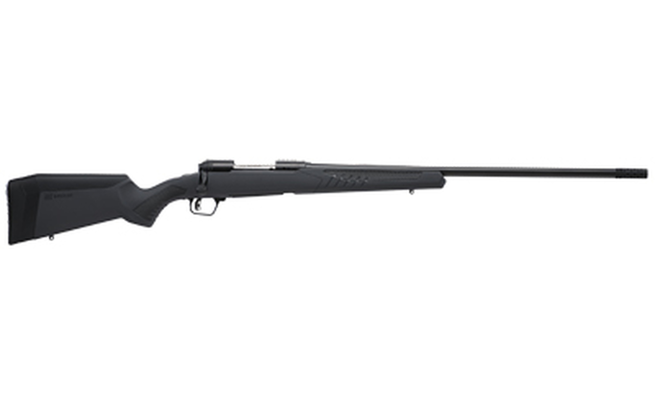 Savage 110 Long Range Hunter 300 PRC 5+1 26″ Matte Gray Fixed AccuStock w/AccuFit Stock Matte Black Right Hand