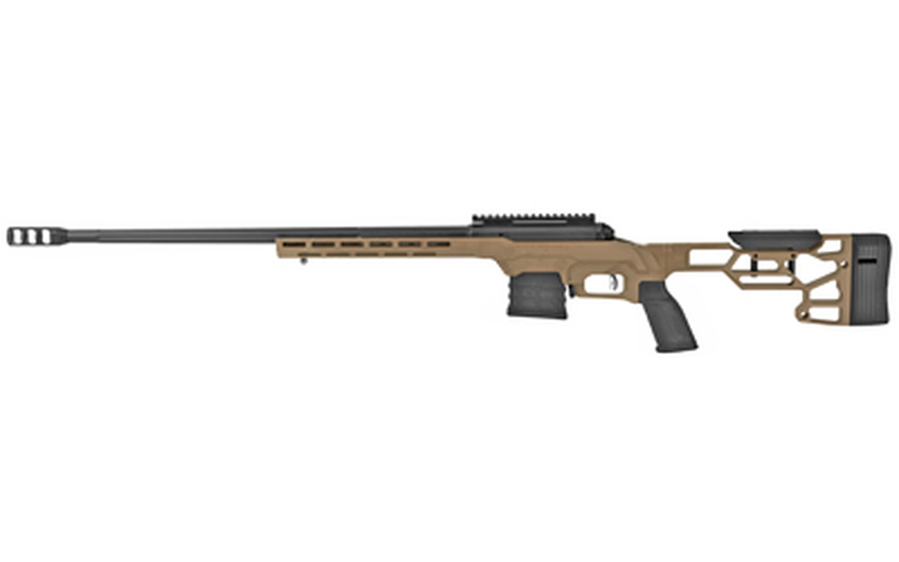 Savage 110 Precision 300 PRC, 24″ Barrel, Matte Black, Flat Dark Earth, Cerakote Chassis Stock, 5rd