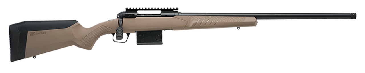 Savage 110 Tactical 300 Win Mag, 24″ Barrel, Flat Dark Earth, Fixed AccuFit, Matte Black, 5rd