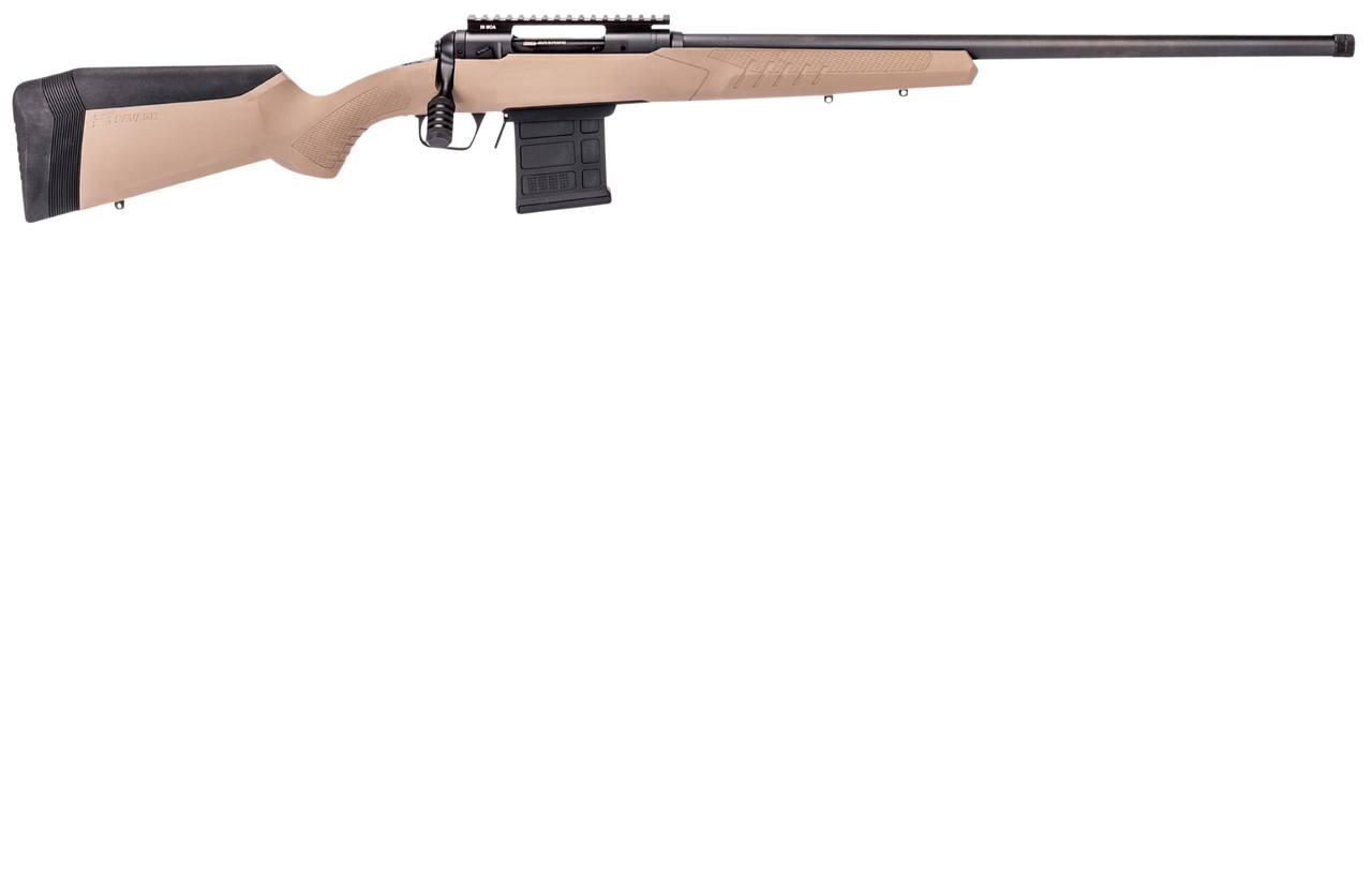 Savage 110 Tactical Desert 6.5 Creedmoor, 24″ Barrel, Flat Dark Earth Stock, Black Carbon Steel, Left-Handed, 10rd