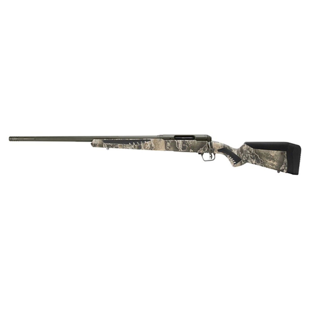 Savage 110 Timberline 243 Win, 22″ Realtree Excape OD Green Cerakote Left Hand, 4rd