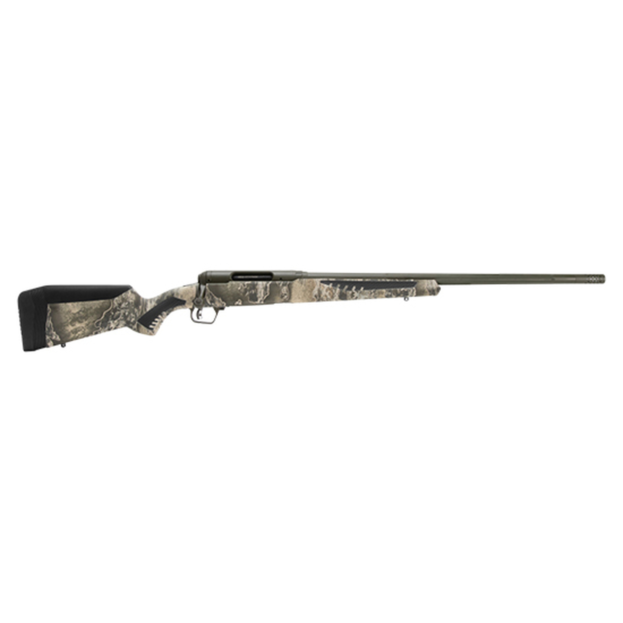 Savage 110 Timberline, 7MM Rem Mag, 24″ Threaded Barrel, OD Green Cerakote Finish, Realtree Excape, AccuTrigger, 3Rd