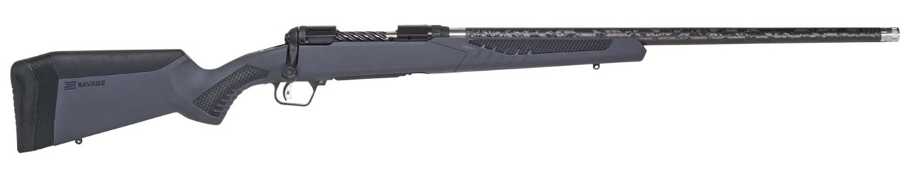 Savage 110 Ultralite 270 Winchester, 22″ PROOF Research Threaded Barrel, 5/8×24 Threads, Black, Grey Stock, 4rd