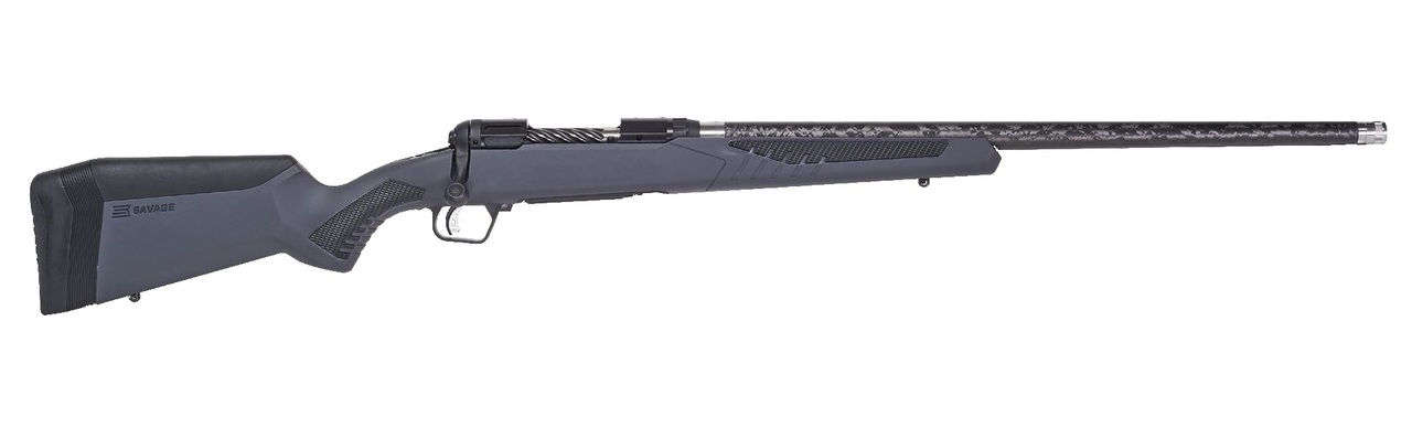 Savage 110 Ultralite 30-06 Springfield, 22″ PROOF Research Carbon Fiber Threaded Barrel, Black Barrel and Action, Gray Polymer Stock, 4Rd,