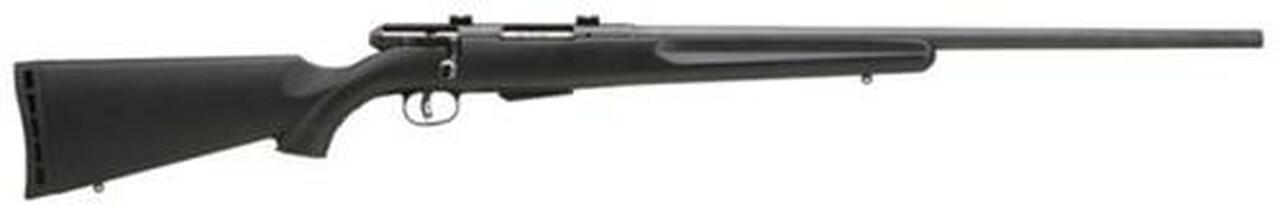 Savage 25 Walking Varminter, 17 Hornet, 22″ Barrel, Black Barrel and Action, Black Polymer Stock, 4Rd,
