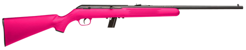 Savage 64F 22 LR, 21″ Barrel, Pink Synthetic, Adjustable Sights, 10rd