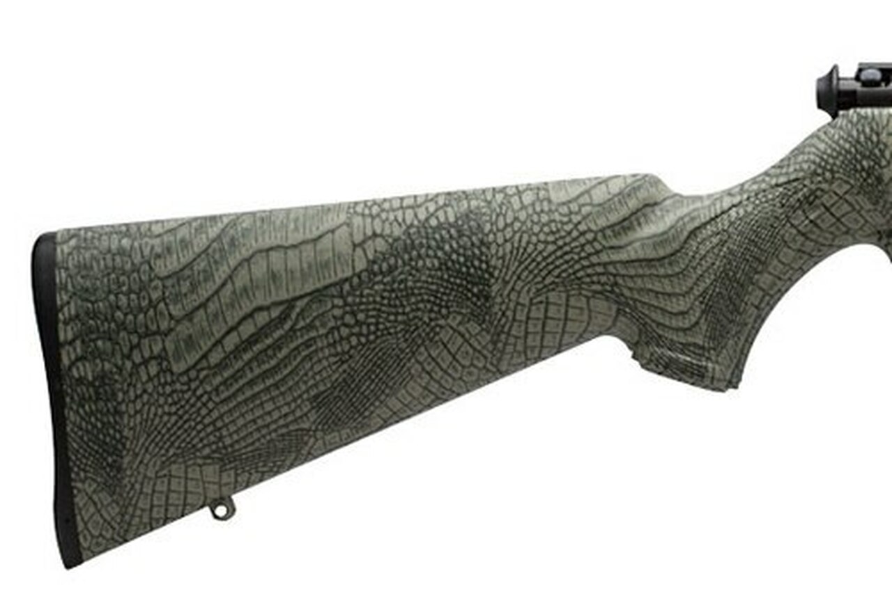 Savage 93FV-SR .22 WMR 16.5″ Threaded Barrel Troy Landry Edition/Alligator Stock AccuTrigger 5rd