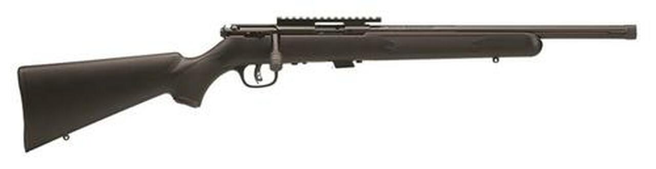 Savage 93R Bolt 17HMR 16.5″ Heavy Threaded Barrel, Rail Black Stock 5rd Mag