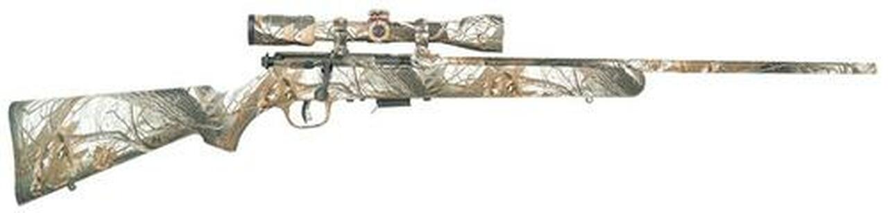 Savage 93R1 Bolt 17 Hornady Magnum Rimfire (HMR) 22″ Snow Matte