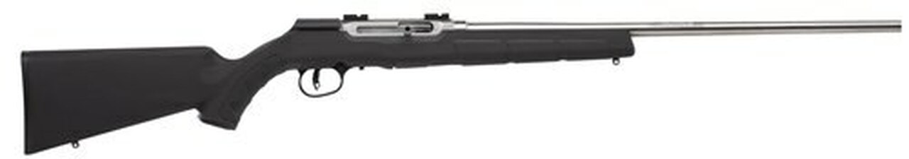 Savage A22 FSS .22 LR, 22″ Barrel, Synthetic Black Stock, Stainless Steel, 10rd