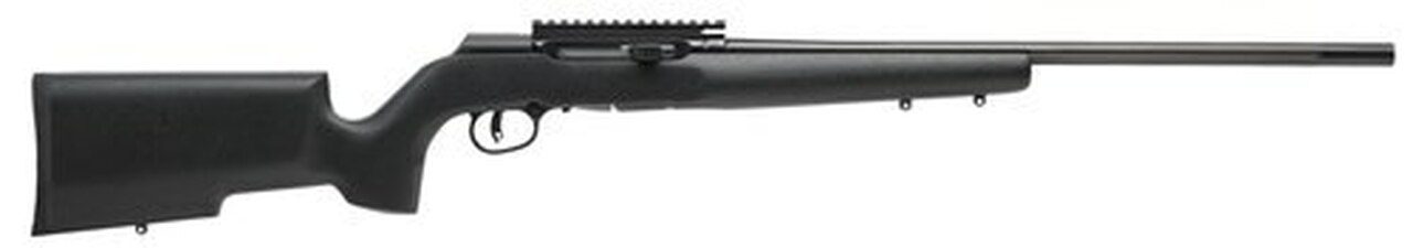 Savage A22 Pro Varmint .22 LR, 22″ Threaded Barrel, Wood Black Stock, 10rd