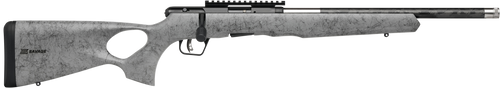 Savage Arms B Series TimberLite 17 HMR, 18″ Threaded Barrel, Gray Black Webbing, 10rd