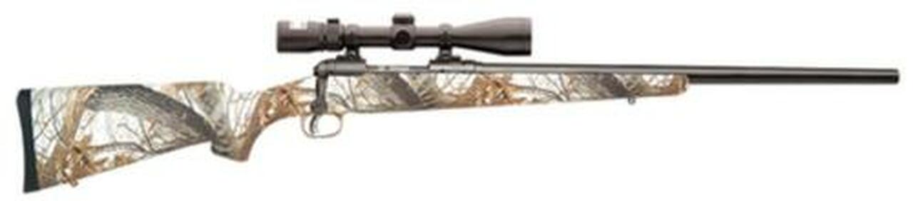 Savage Arms Model 11 Trophy Hunter XP Package .223 Remi 22″ Barrel Synthetic Stock Full Snow Camo 4rd, Nikon 3-9x40mm Riflescope Mounted