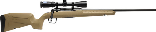 Savage Axis 2 XP Combo 25-06 Remington, 22″ Barrel, Flat Dark Earth, Boresighted 3-9x40mm Scope, 4rd
