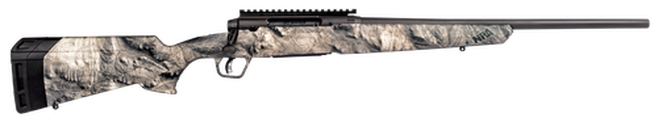 Savage Axis II 223 Rem/5.56 NATO, 20″ Barrel, Synthetic Mossy Oak Overwatch Stock Gunsmoke Gray PVD, 4rd