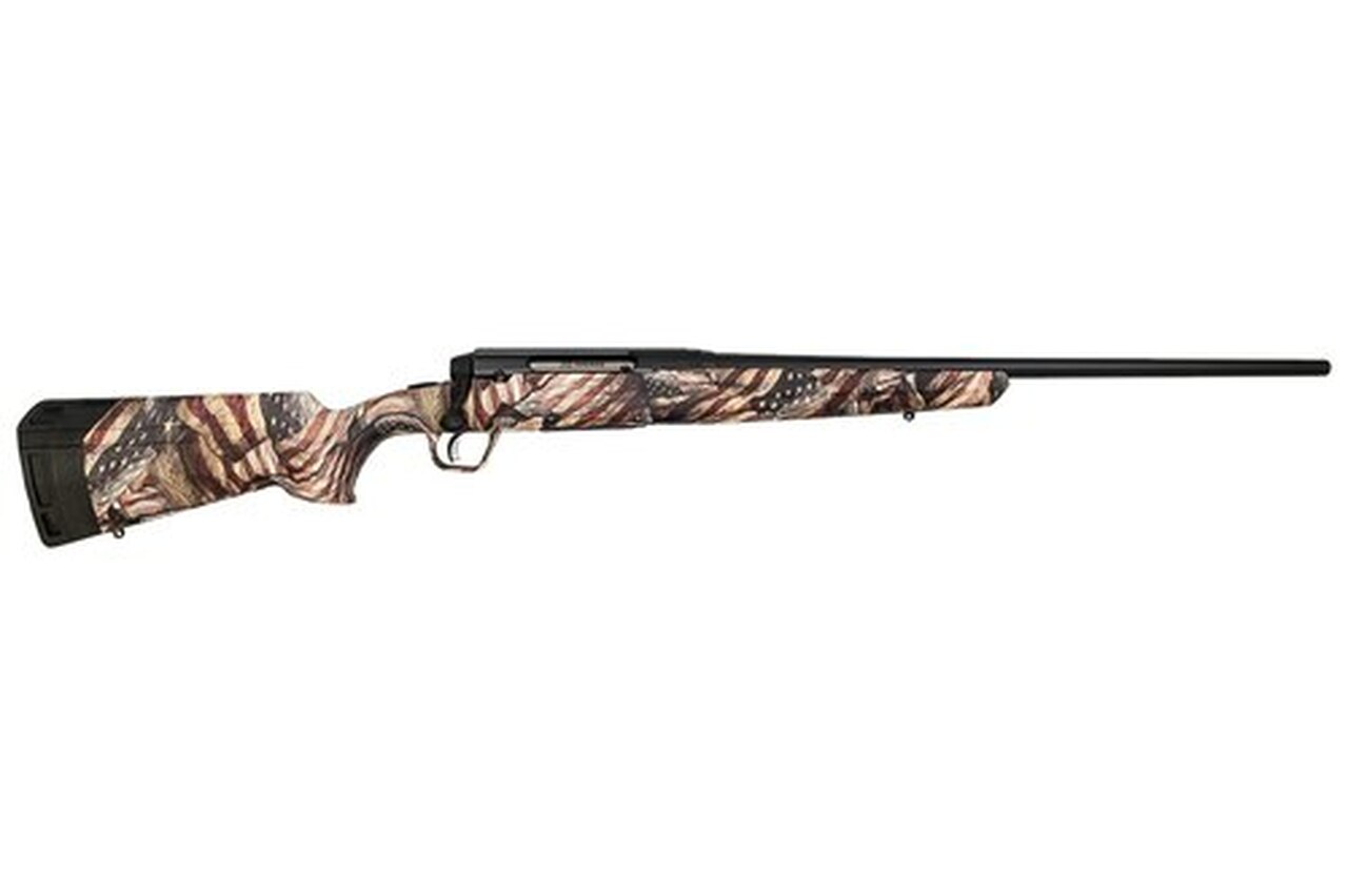 Savage AXIS II 243 Win, 22″ Barrel, American Flag Synthetic Stock, 4rd