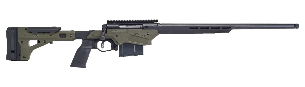 Savage Axis II Precision .270 Win, 22″ Barrel, MDT Alum Chassis, OD Green, 5rd