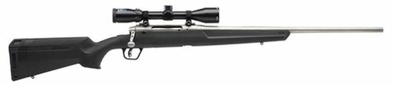 Savage Axis II XP, .280 Ackley, 22″, 4rd, 3-9x40mm Bushnell Scope, Stainless Steel Barrel, Black