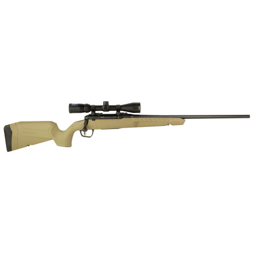 Savage Axis II XP 308 Winchester, 22″ Barrel, Flat Dark Earth, Boresighted 3-9x40mm Scope, 4rd