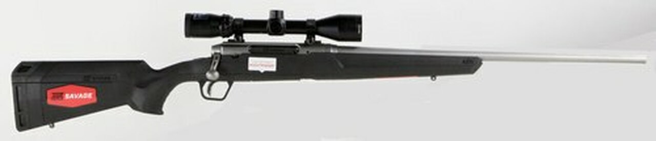 Savage Axis II XP 6.5 Creedmoor, With 3X9X40 Scope, 22″ Barrel, Stainless Steel,, , Synthetic, Black, 4 rd