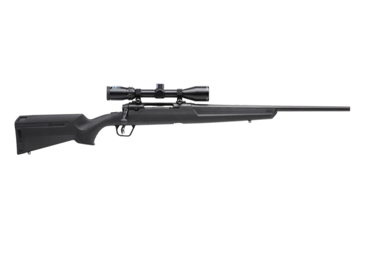 Savage Axis II XP Compact, 6.5 Creedmoor, 20″ Barrel, Black Color, Black Polymer Stock, 4Rd, Detachable Box Magazine