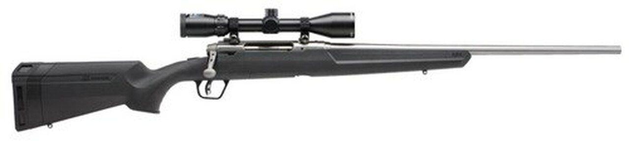 Savage Axis II XP Package 308 Win, 3X9X40 Scope, 22″ Barrel, Stainless Steel, 4rd