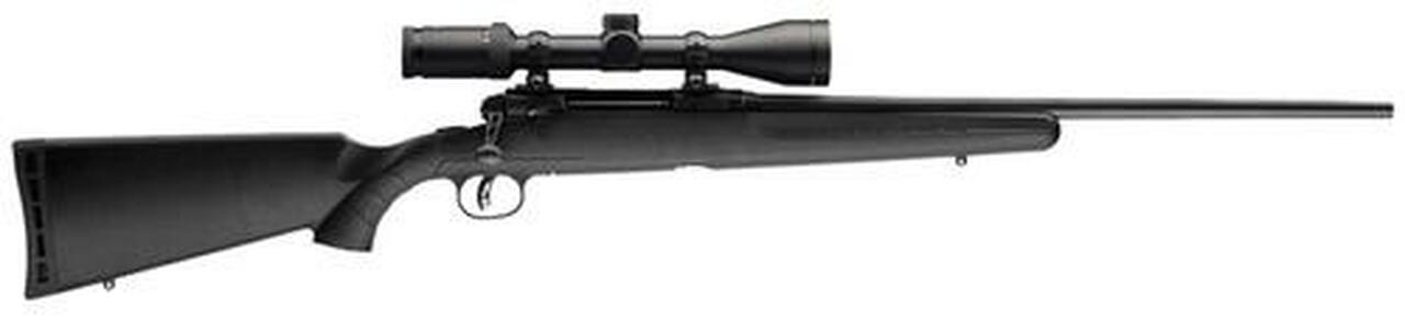Savage Axis II XP, Weaver Kaspa Scope Bolt 22-250 Rem 22″ Barrel, Black Synthetic Stock, 4rd